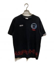 Aape BY A BATHING APE（エーエイプ バイ アベイシングエイプ）の古着「Tシャツ」｜ブラック