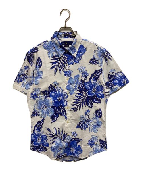 RALPH LAUREN（ラルフローレン）RALPH LAUREN (ラルフローレン) 花柄シャツ ホワイト×ブルー サイズ:Ｍの古着・服飾アイテム