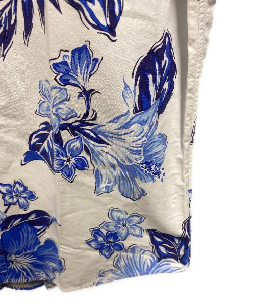RALPH LAUREN（ラルフローレン）RALPH LAUREN (ラルフローレン) 花柄シャツ ホワイト×ブルー サイズ:Ｍの古着・服飾アイテム