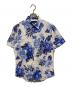 RALPH LAUREN（ラルフローレン）の古着「花柄シャツ」｜ホワイト×ブルー