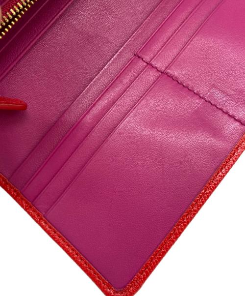 BVLGARI（ブルガリ）BVLGARI (ブルガリ) 長財布 レッドの古着・服飾アイテム