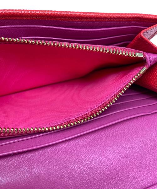 BVLGARI（ブルガリ）BVLGARI (ブルガリ) 長財布 レッドの古着・服飾アイテム