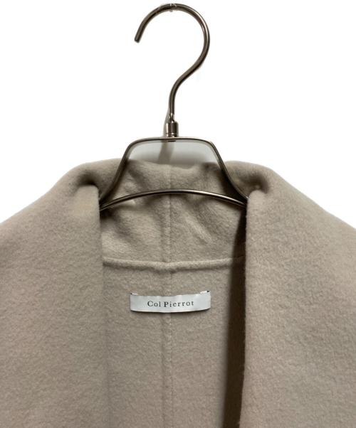 Col Pierrot（コルピエロ）Col Pierrot (コルピエロ) W Face Shawl Coat アイボリー サイズ:ＦＲＥＥの古着・服飾アイテム