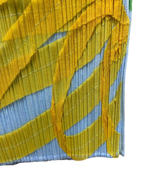 PLEATS PLEASE（プリーツプリーズ）PLEATS PLEASE (プリーツプリーズ) プリーツデザインドレスワンピース ブルー サイズ:2の古着・服飾アイテム