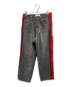 FACTOTUMファクトタム）の古着「BASKETBALL DENIM PANTS」｜グレー