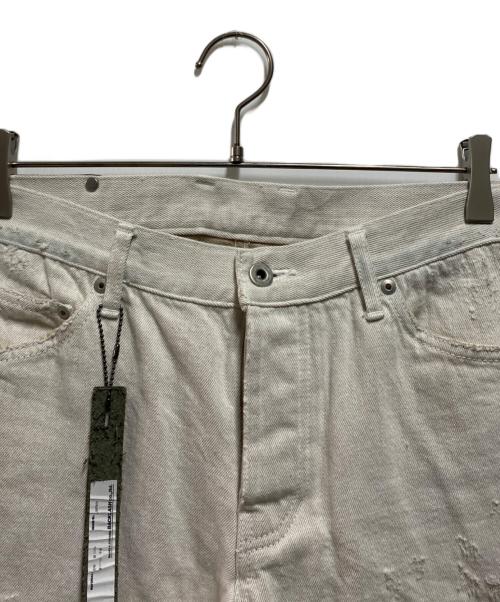 ISAMU KATAYAMA BACKLASH（イサムカタヤマ・バックラッシュ）ISAMU KATAYAMA BACKLASH (イサムカタヤマ・バックラッシュ) ホワイト デニム クラッシュ ホワイト サイズ:Ｍの古着・服飾アイテム