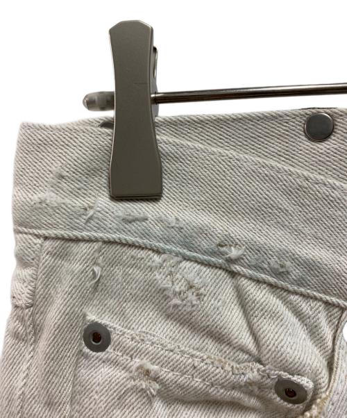 ISAMU KATAYAMA BACKLASH（イサムカタヤマ・バックラッシュ）ISAMU KATAYAMA BACKLASH (イサムカタヤマ・バックラッシュ) ホワイト デニム クラッシュ ホワイト サイズ:Ｍの古着・服飾アイテム