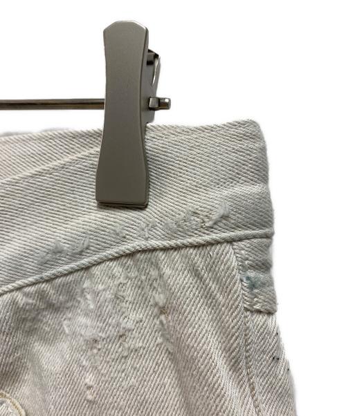 ISAMU KATAYAMA BACKLASH（イサムカタヤマ・バックラッシュ）ISAMU KATAYAMA BACKLASH (イサムカタヤマ・バックラッシュ) ホワイト デニム クラッシュ ホワイト サイズ:Ｍの古着・服飾アイテム