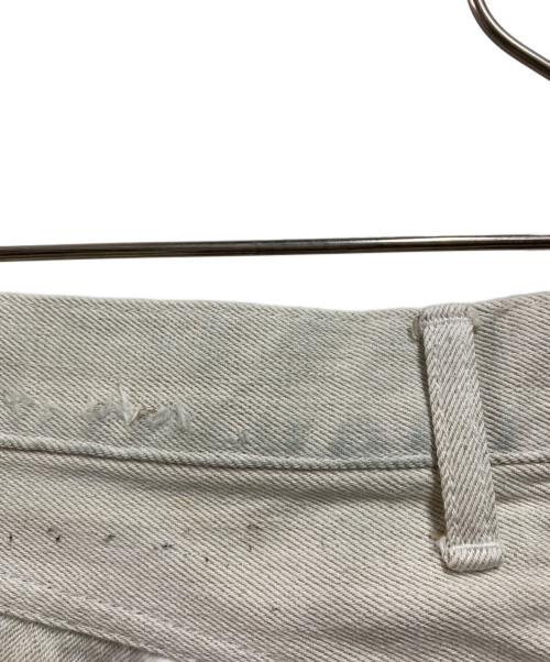 ISAMU KATAYAMA BACKLASH（イサムカタヤマ・バックラッシュ）ISAMU KATAYAMA BACKLASH (イサムカタヤマ・バックラッシュ) ホワイト デニム クラッシュ ホワイト サイズ:Ｍの古着・服飾アイテム