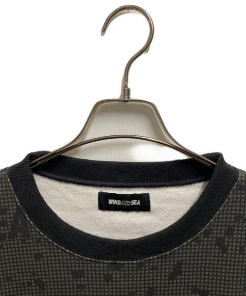 WIND AND SEA（ウィンダンシー）WIND AND SEA (ウィンダンシー) DN-CAMO CREW NECK ブラック サイズ:Ⅼの古着・服飾アイテム