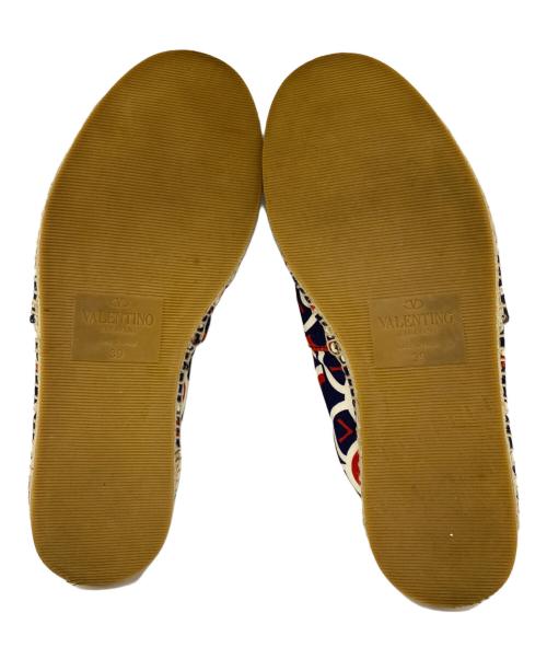 VALENTINO（ヴァレンティノ）VALENTINO (ヴァレンティノ) エスパドリーユ ネイビー サイズ:39の古着・服飾アイテム