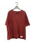 stussy（ステューシー）の古着「00sヘンリーネックTシャツ」｜レッド