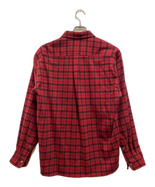 THE NORTH FACE（ザ ノース フェイス）THE NORTH FACE (ザ ノース フェイス) Brushwood Wool L/S Shirt レッド サイズ:Ｍの古着・服飾アイテム