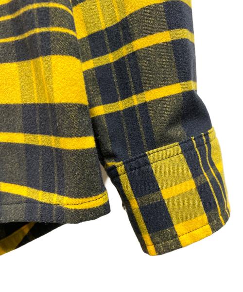 THE NORTH FACE（ザ ノース フェイス）THE NORTH FACE (ザ ノース フェイス) ロングスリーブストレッチフランネルシャツ イエロー サイズ:Ｍの古着・服飾アイテム