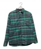 THE NORTH FACEザ ノース フェイス）の古着「ロングスリーブストレッチフランネルシャツ」｜グリーン