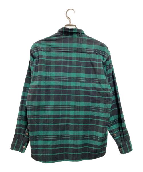 THE NORTH FACE（ザ ノース フェイス）THE NORTH FACE (ザ ノース フェイス) ロングスリーブストレッチフランネルシャツ グリーン サイズ:Ｍの古着・服飾アイテム