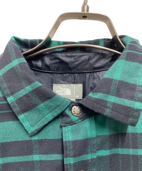THE NORTH FACE（ザ ノース フェイス）THE NORTH FACE (ザ ノース フェイス) ロングスリーブストレッチフランネルシャツ グリーン サイズ:Ｍの古着・服飾アイテム