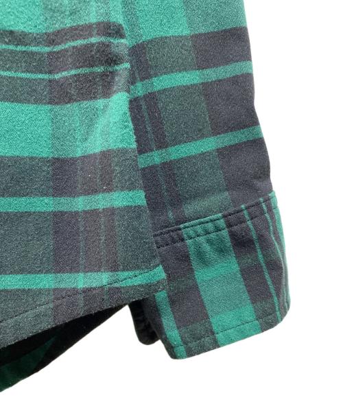 THE NORTH FACE（ザ ノース フェイス）THE NORTH FACE (ザ ノース フェイス) ロングスリーブストレッチフランネルシャツ グリーン サイズ:Ｍの古着・服飾アイテム