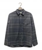 THE NORTH FACEザ ノース フェイス）の古着「ロングスリーブストレッチフランネルシャツ」｜ブラック