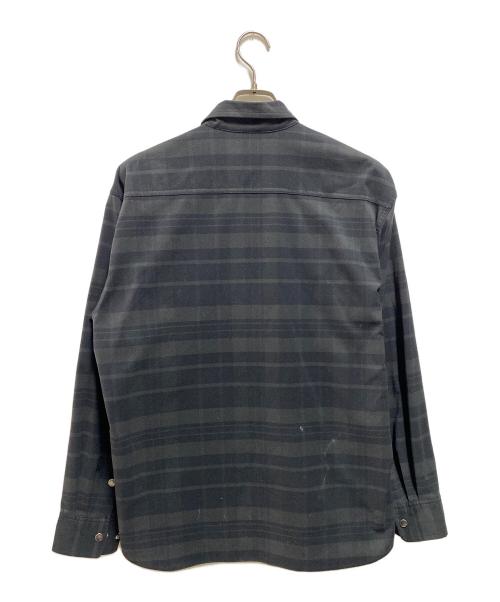 THE NORTH FACE（ザ ノース フェイス）THE NORTH FACE (ザ ノース フェイス) ロングスリーブストレッチフランネルシャツ ブラック サイズ:Ｍの古着・服飾アイテム