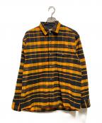 THE NORTH FACEザ ノース フェイス）の古着「ロングスリーブストレッチフランネルシャツ」｜オレンジ