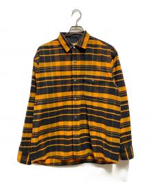 THE NORTH FACE（ザ ノース フェイス）の古着「ロングスリーブストレッチフランネルシャツ」｜オレンジ
