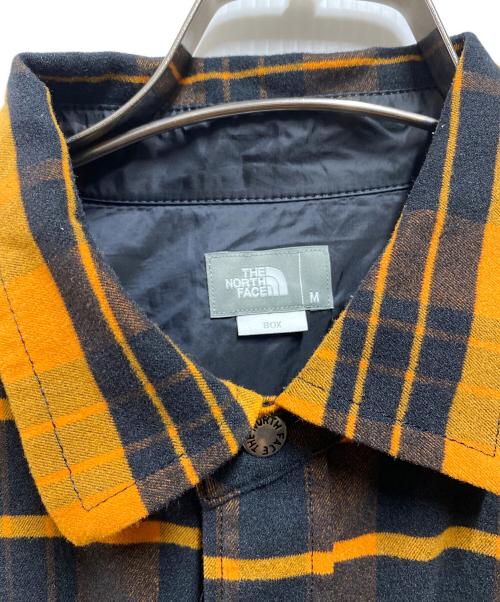 THE NORTH FACE（ザ ノース フェイス）THE NORTH FACE (ザ ノース フェイス) ロングスリーブストレッチフランネルシャツ オレンジ サイズ:Ｍの古着・服飾アイテム
