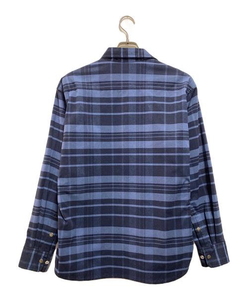 THE NORTH FACE（ザ ノース フェイス）THE NORTH FACE (ザ ノース フェイス) ロングスリーブストレッチフランネルシャツ ブルー サイズ:Ｍの古着・服飾アイテム