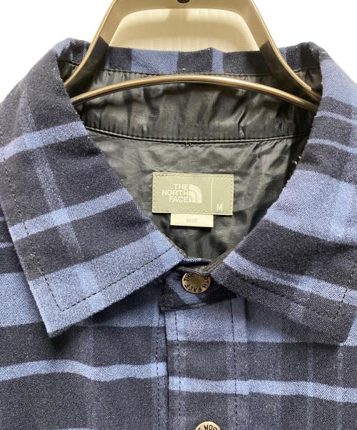 THE NORTH FACE（ザ ノース フェイス）THE NORTH FACE (ザ ノース フェイス) ロングスリーブストレッチフランネルシャツ ブルー サイズ:Ｍの古着・服飾アイテム
