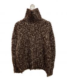 Acne studios（アクネ ストゥディオズ）の古着「turtle knit pullover」｜ブラウン
