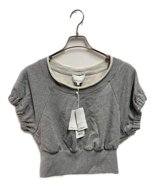3.1 phillip lim（スリーワンフィリップリム）3.1 phillip lim (スリーワンフィリップリム) ハーフスリーブスウェット グレー サイズ:S 未使用品の古着・服飾アイテム