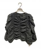 UNITED ARROWS TOKYOユナイテッドアローズトウキョウ）の古着「ワッシャーシャーリング2wayブラウス」｜ブラック