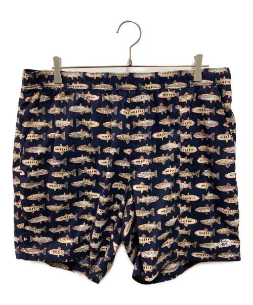 THE NORTH FACE（ザ ノース フェイス）THE NORTH FACE (ザ ノース フェイス) PRINTED CLASS V PULL-ON SHORT ネイビー サイズ:XLの古着・服飾アイテム