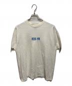 stussyステューシー）の古着「00sボックスロゴTシャツ」｜ホワイト