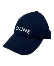 CELINE（セリーヌ）の古着「ロゴベースボールキャップ」｜ネイビー