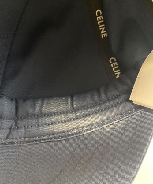 CELINE（セリーヌ）CELINE (セリーヌ) ロゴベースボールキャップ ネイビー サイズ:Ｓの古着・服飾アイテム