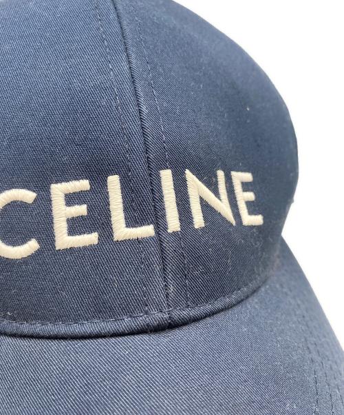 CELINE（セリーヌ）CELINE (セリーヌ) ロゴベースボールキャップ ネイビー サイズ:Ｓの古着・服飾アイテム