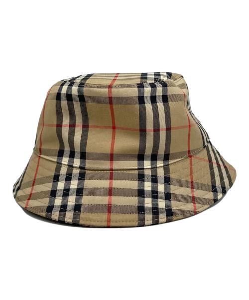 BURBERRY（バーバリー）BURBERRY (バーバリー) ノヴァチェックバケットハット ベージュ サイズ:Lの古着・服飾アイテム