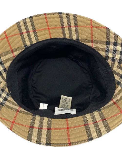 BURBERRY（バーバリー）BURBERRY (バーバリー) ノヴァチェックバケットハット ベージュ サイズ:Lの古着・服飾アイテム