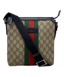 GUCCI（グッチ）の古着「GGスプリームシェリーラインショルダーバッグ」｜ベージュ