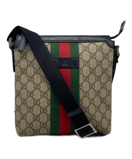 GUCCI（グッチ）GUCCI (グッチ) GGスプリームシェリーラインショルダーバッグ ベージュの古着・服飾アイテム