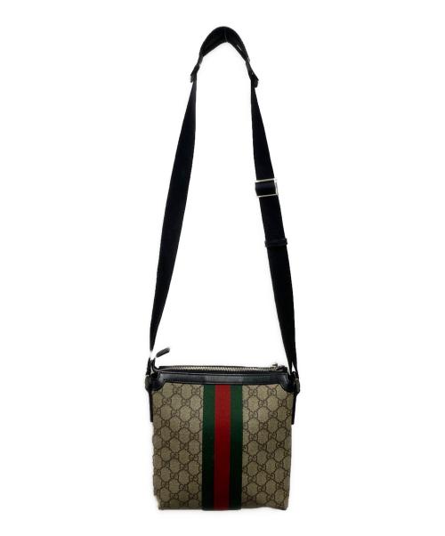 GUCCI（グッチ）GUCCI (グッチ) GGスプリームシェリーラインショルダーバッグ ベージュの古着・服飾アイテム