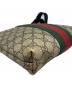 中古・古着 GUCCI (グッチ) GGスプリームシェリーラインショルダーバッグ ベージュ：33000円