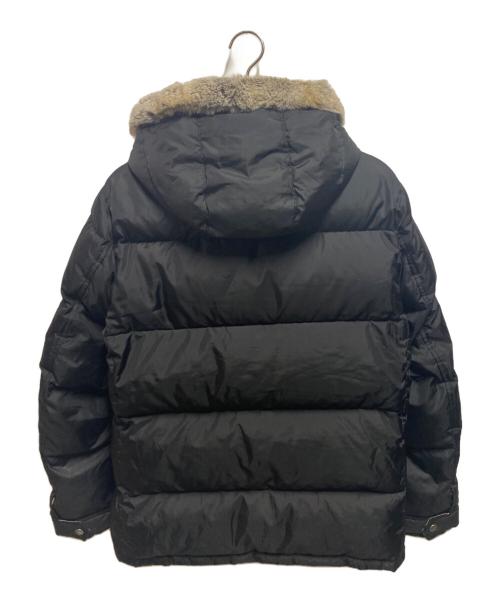 BURBERRY BLACK LABEL（バーバリーブラックレーベル）BURBERRY BLACK LABEL (バーバリーブラックレーベル) ラビットファー付ダウンジャケット ブラック サイズ:Ｌの古着・服飾アイテム