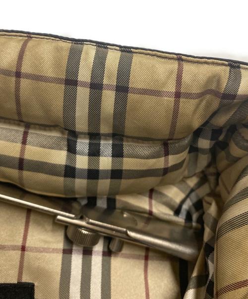 BURBERRY BLACK LABEL（バーバリーブラックレーベル）BURBERRY BLACK LABEL (バーバリーブラックレーベル) ラビットファー付ダウンジャケット ブラック サイズ:Ｌの古着・服飾アイテム