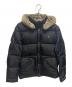 BURBERRY BLACK LABEL（バーバリーブラックレーベル）の古着「ラビットファー付ダウンジャケット」｜ブラック
