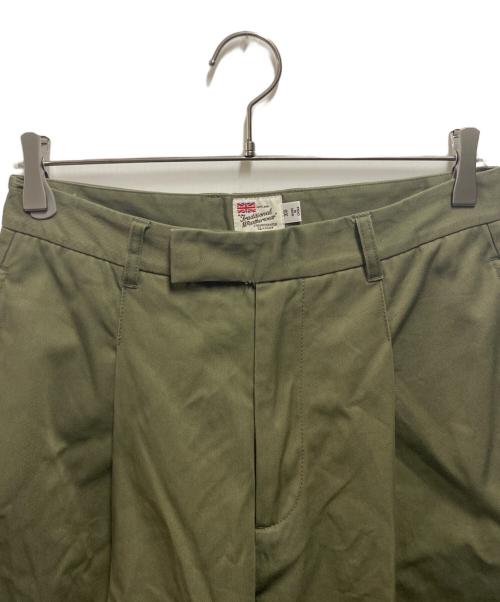 Traditional Weatherwear（トラディショナルウェザーウェア）Traditional Weatherwear (トラディショナルウェザーウェア) UNIONSLACKS 103 CHINO グリーン サイズ:XSの古着・服飾アイテム