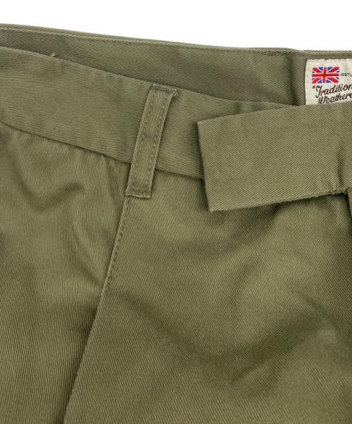 Traditional Weatherwear（トラディショナルウェザーウェア）Traditional Weatherwear (トラディショナルウェザーウェア) UNIONSLACKS 103 CHINO グリーン サイズ:XSの古着・服飾アイテム