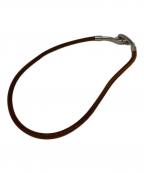 HERMESエルメス）の古着「ジャンボチョーカー」｜ブラウン