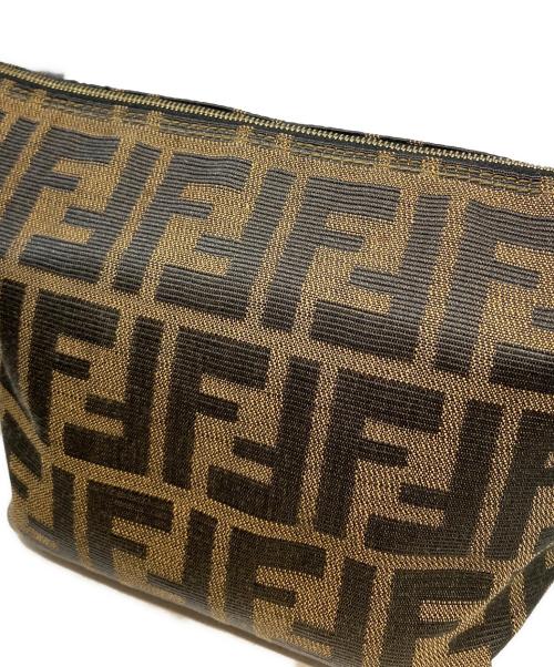 FENDI（フェンディ）FENDI (フェンディ) バニティポーチ ブラウンの古着・服飾アイテム